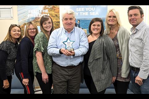 The Visit Isle of Wight team with the Group Leisure & Travel Award for Best UK Destination